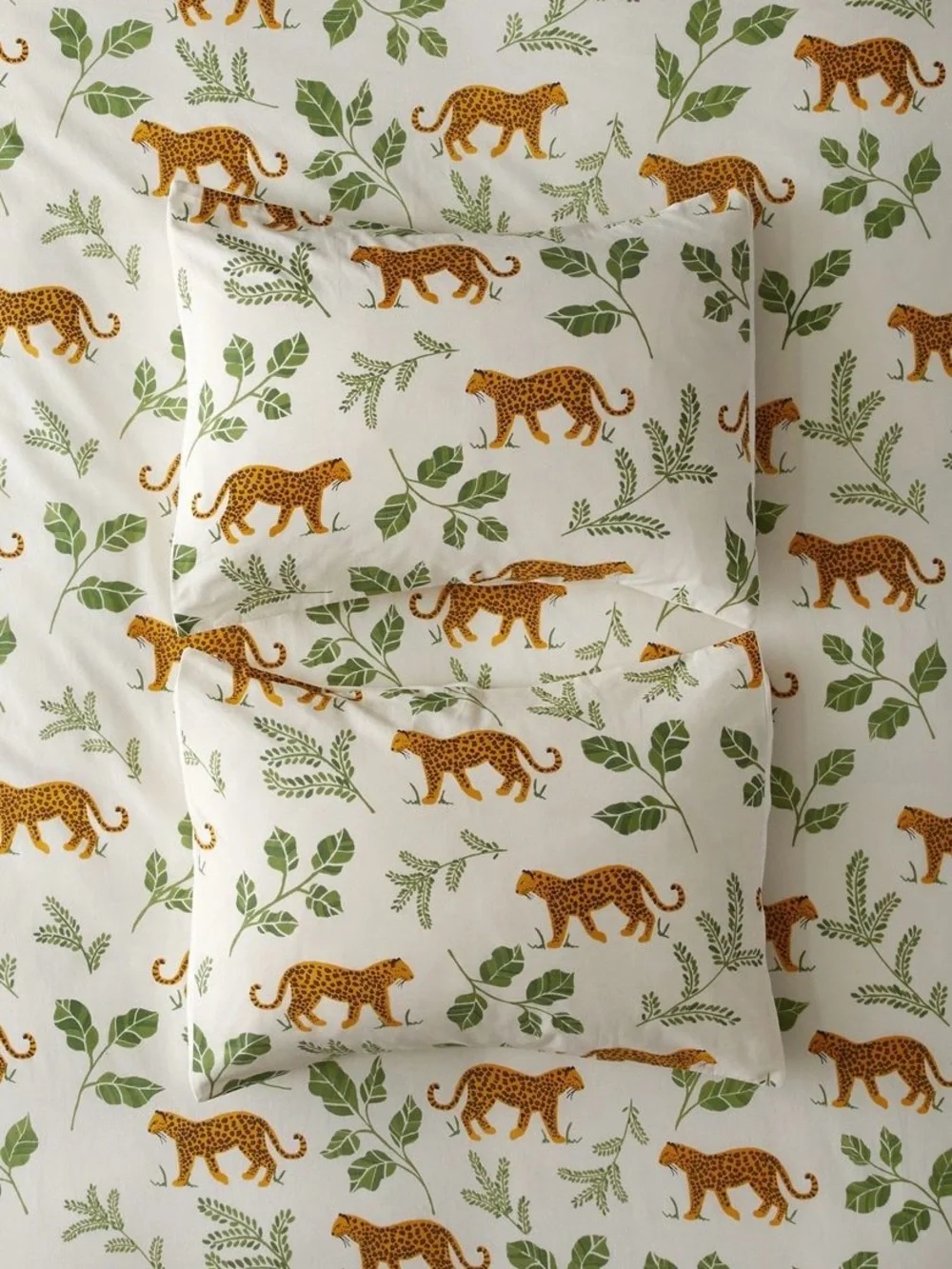 🐆NWT🐆 Urban Outfitters Prowling Leopard Duvet Cover Set with Shams, Size King